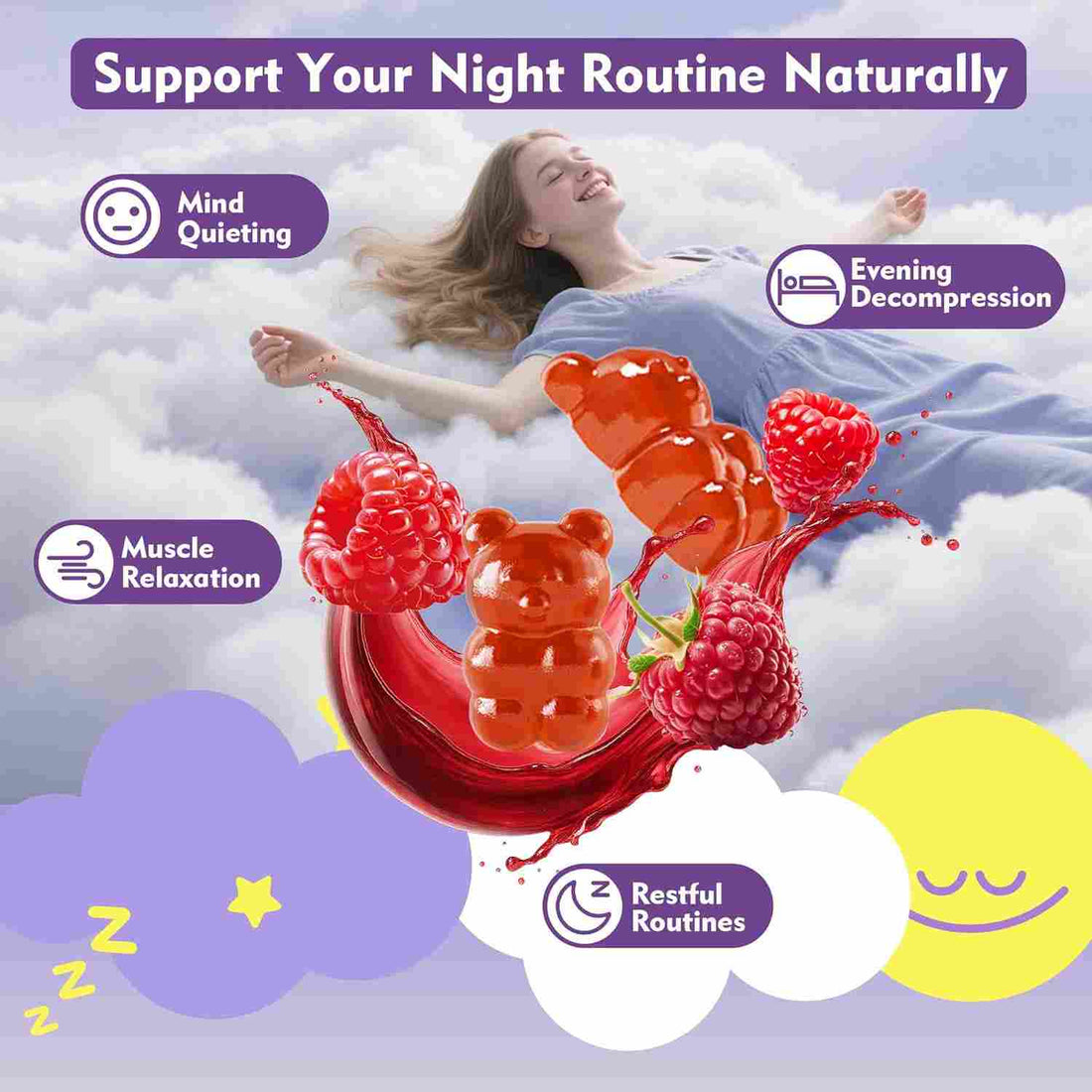 The Night Calm Routine: Magnesium Bisglycinate Gummies Before Bed