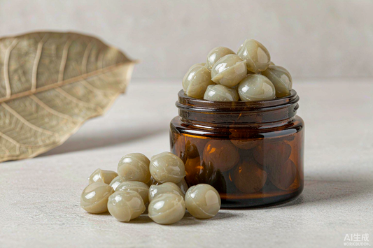 Grass-fed beef liver gummies in an amber jar