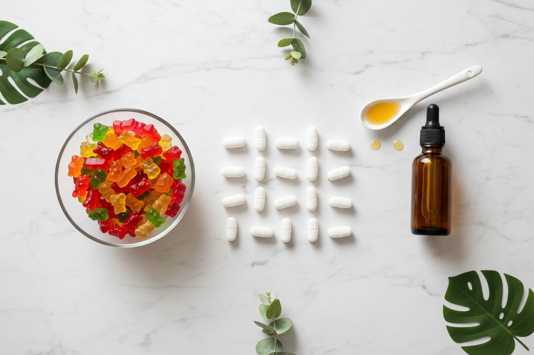 Gummies vs. Capsules vs. Liquids: A Comprehensive Comparison of the Three Major Supplement Formulations
