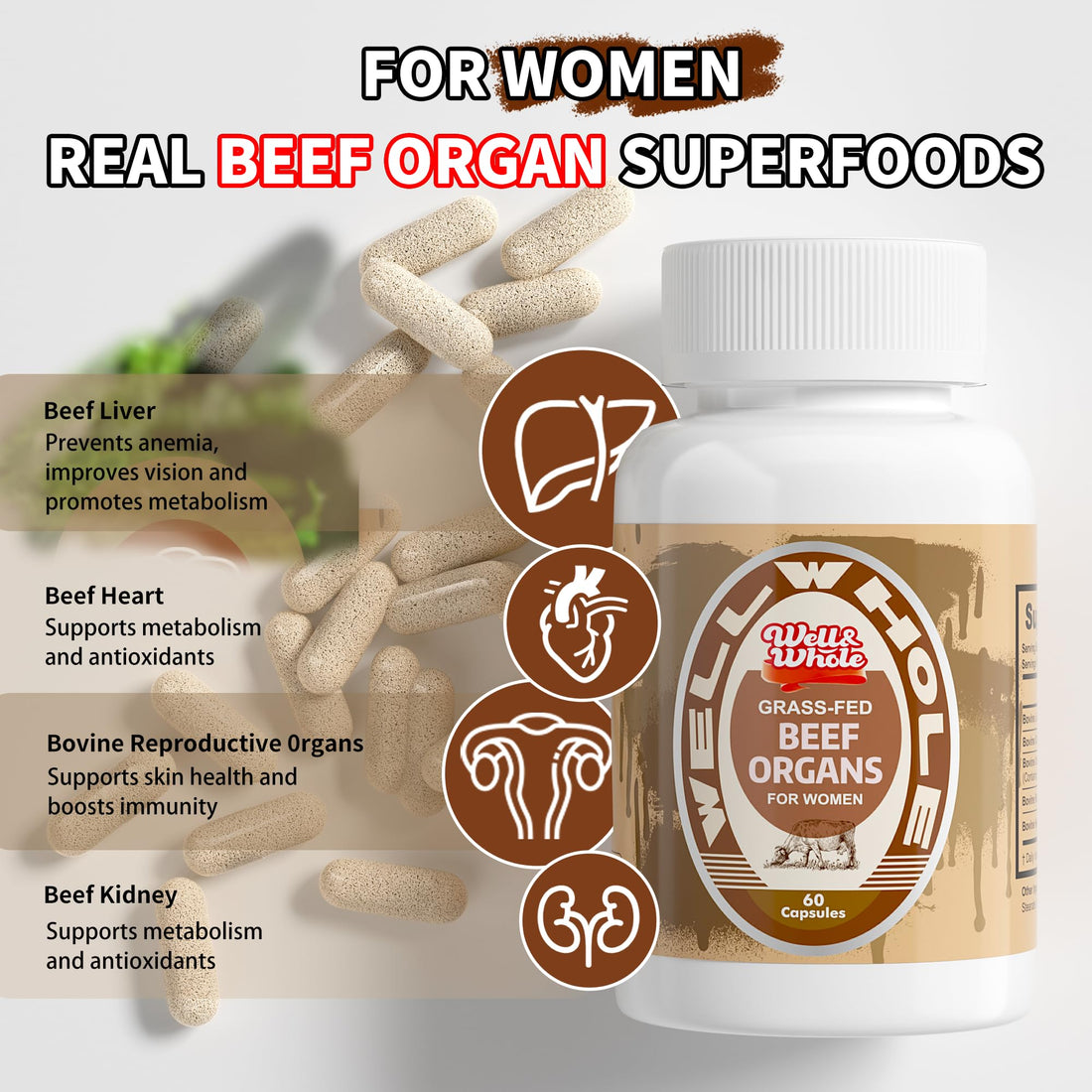 Why well&whole Beef Organs Are Grass-Fed and Pasture-Raised