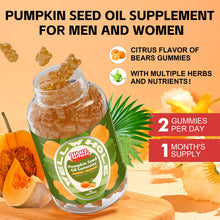 Pumpkin Seed Oil Gummies with Saw Palmetto for Men and Women with Immune Support and Hair Growth