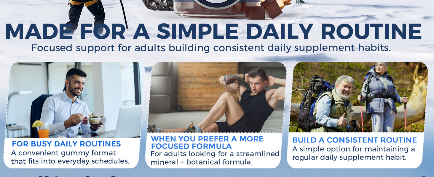 Boron Gummies with Zinc & Magnesium, Sugar-Free, 60 Counts product and lifestyle image