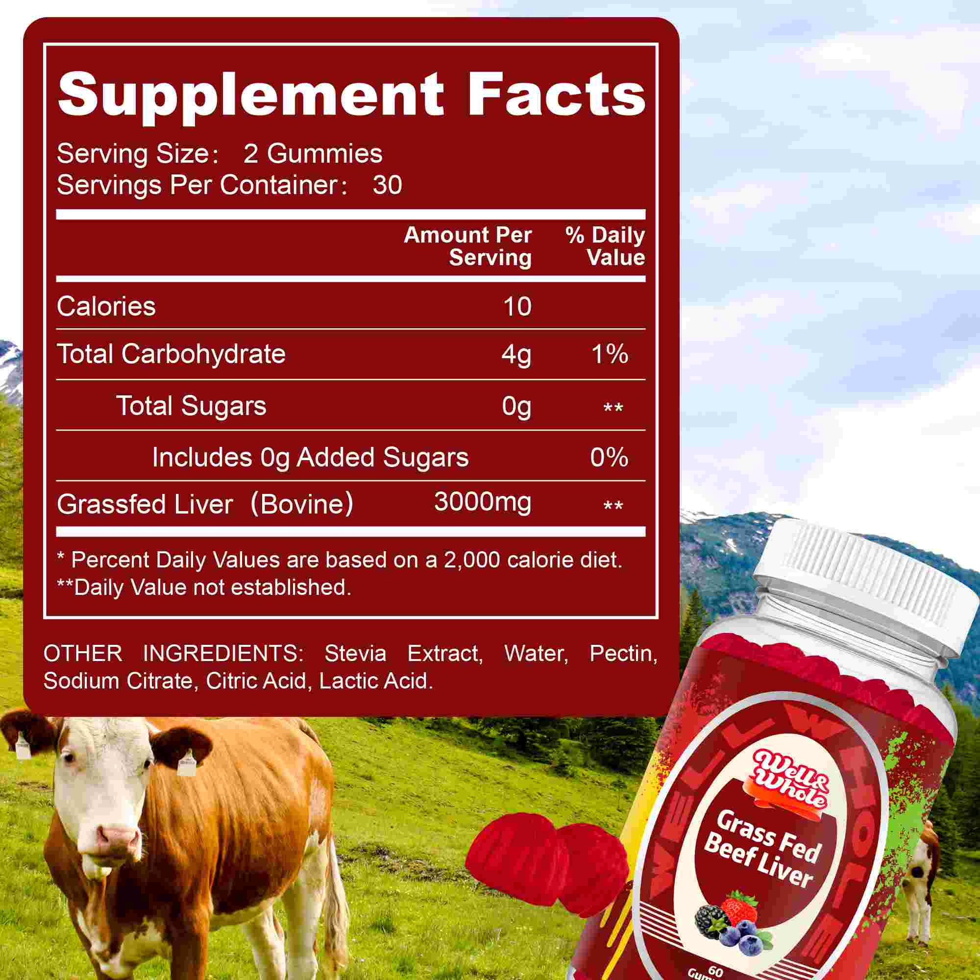 Grass-Fed Beef Liver Supplements