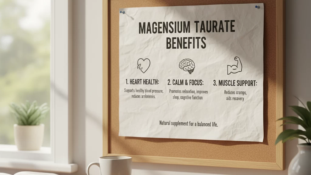 best magnesium taurate benefits infographic