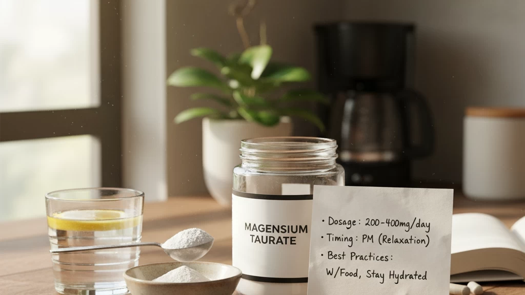 magnesium taurate dosage and best practices