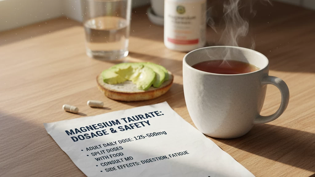 magnesium taurate dosage safety guide