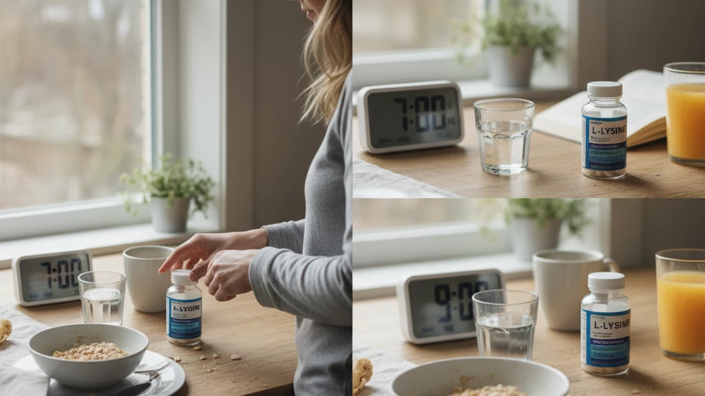 optimal l-lysine dosage timing